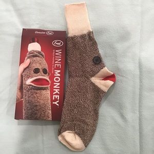 FRED Wine Monkey Sock Monkey Bottle Caddy
